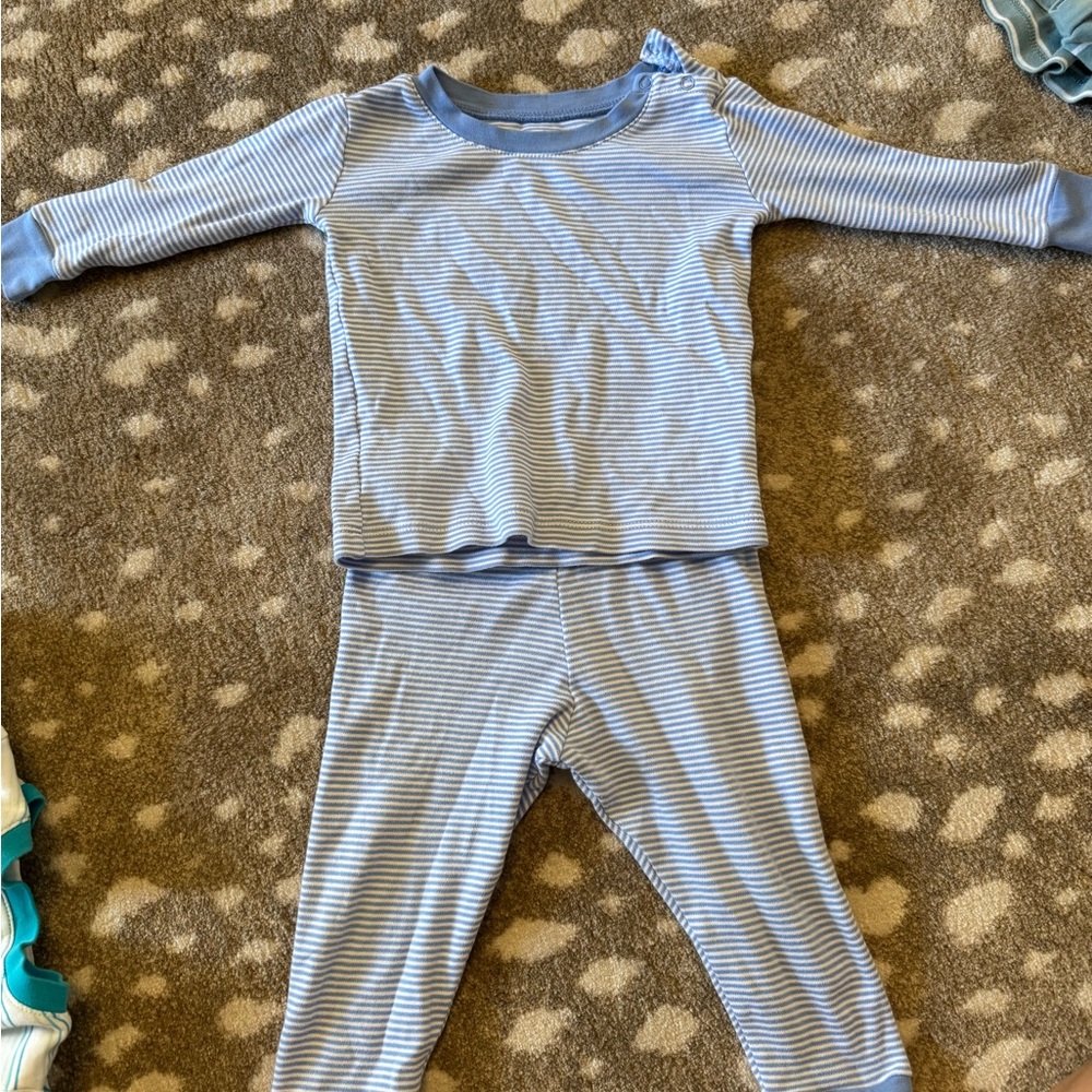 Comfy Blue Striped Kids Pajama Set
